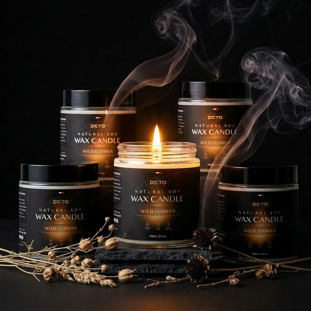DOTO® - Natural Soy Wax Candle, Wild Flower