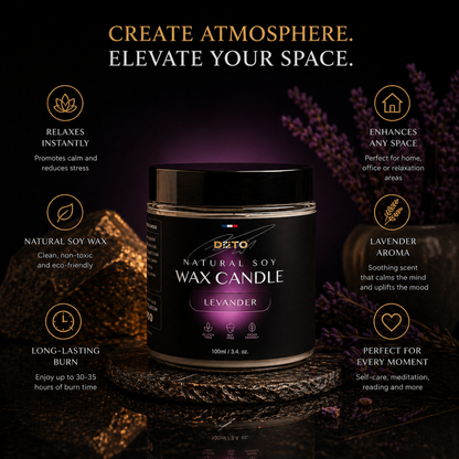 DOTO® - Natural Soy Wax Candle, Lavender
